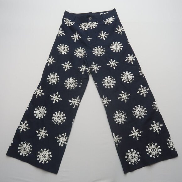 Zara Contrast Embroidered Culottes ZW Collection Size XS - Picture 5 of 14